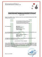 Übereinstimmungszertifikat D82 FP